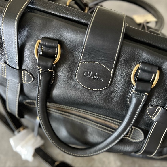 Cole Haan Leather Frame Montana II Weekender/Duffel - Picture 4 of 8